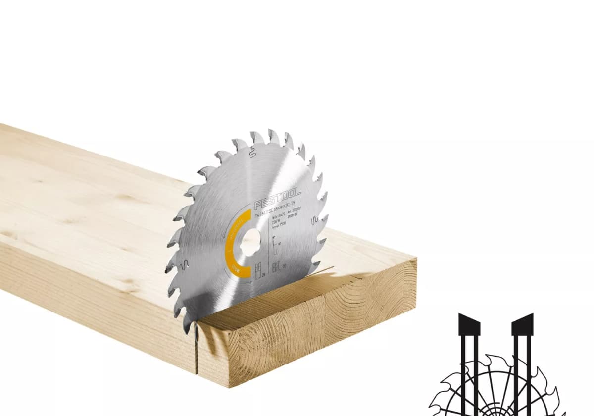 Festool 205551 HW 160x1,8x20 W28 Universeel Zaagblad - Hout/Universeel - 160mm thumbnail 2