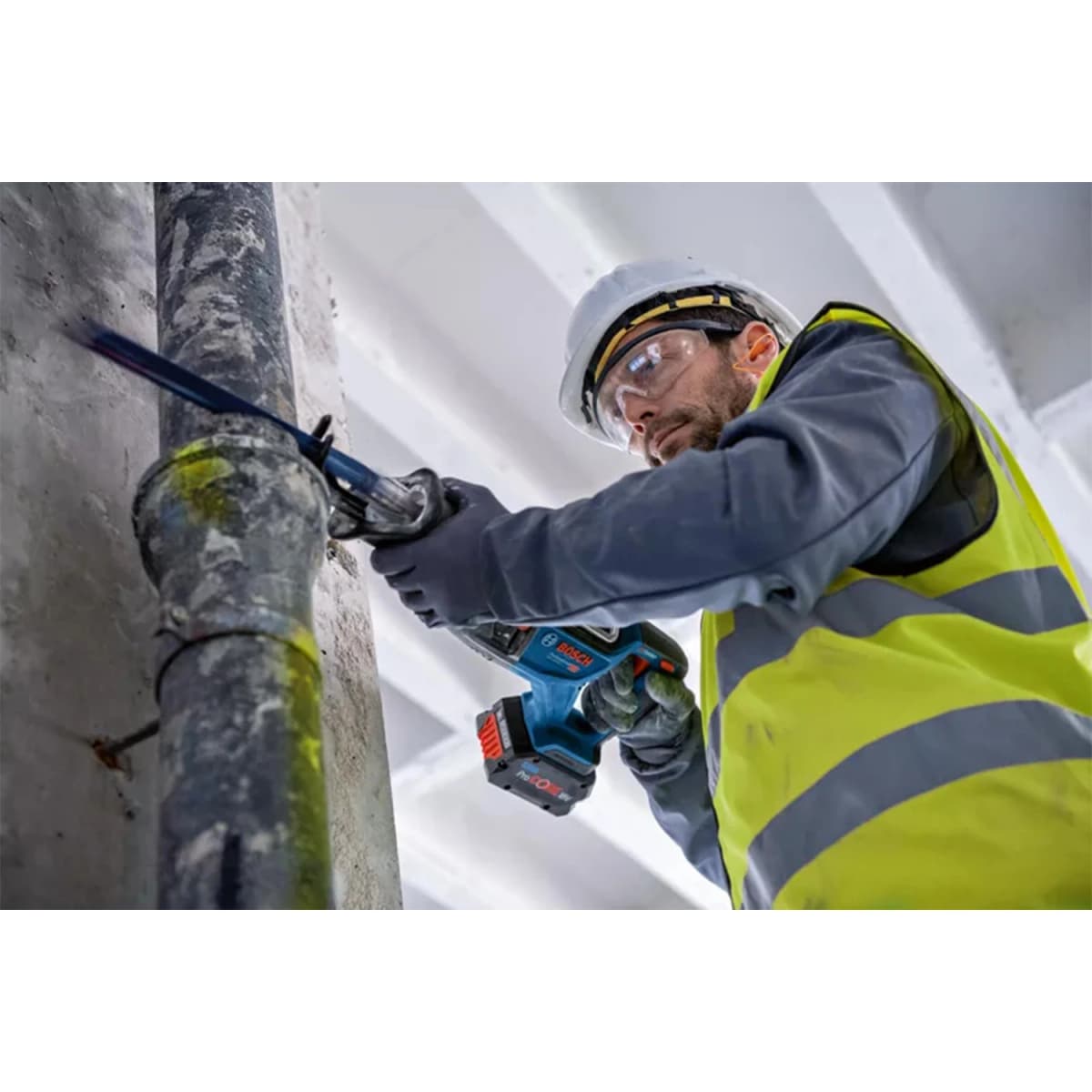 Bosch GSA 18V-28 18V Li-ion Accu Reciprozaag Set (2x 5.5Ah) In L-Boxx - 28mm thumbnail 3