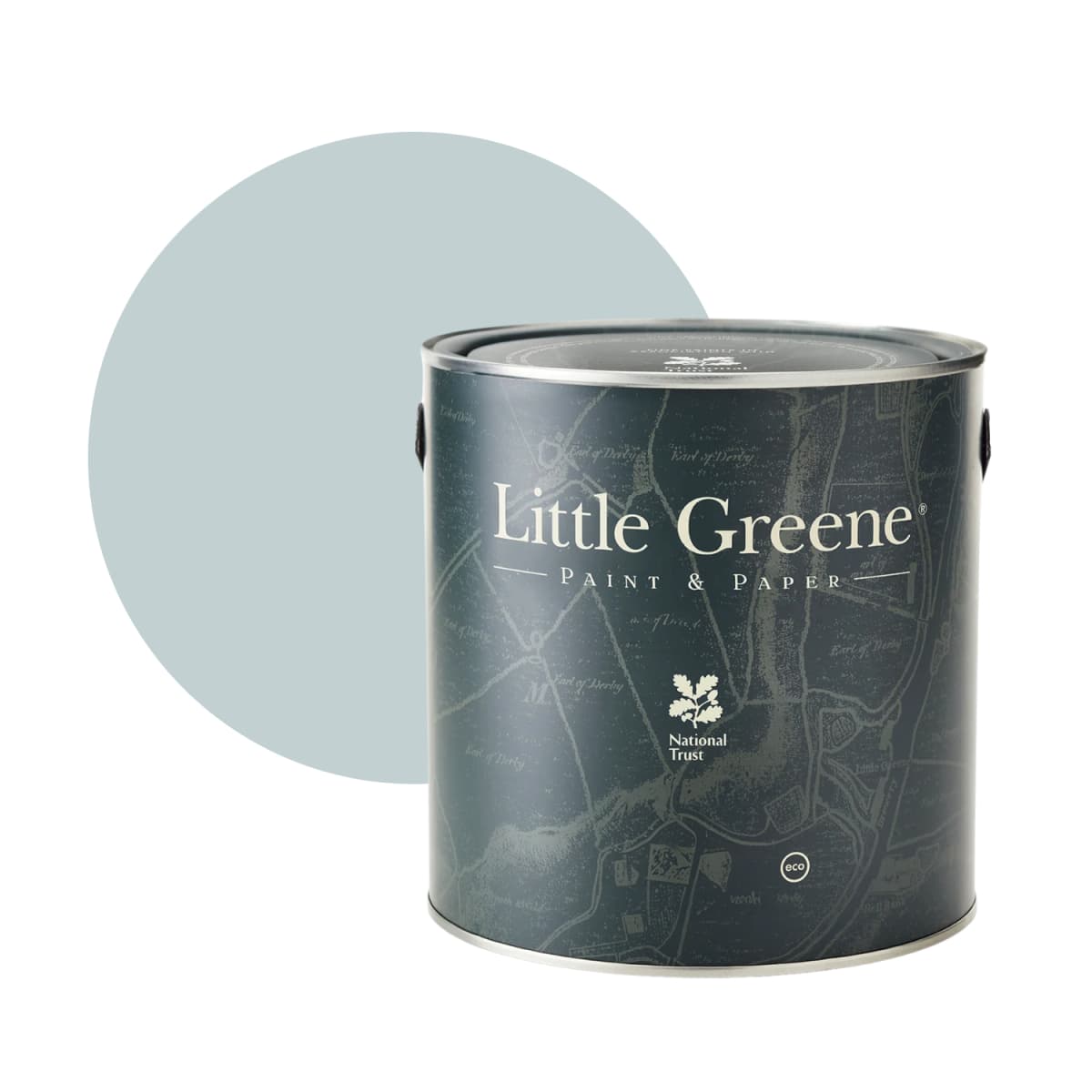 Little Greene Intelligent Masonry Paint - Bone China Blue Faint No. 325 - 5L