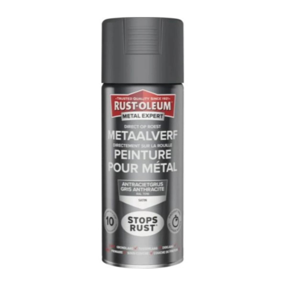 Rust-Oleum MetalExpert Zijdeglans Spuitbus - RAL 7016 Antracietgrijs - 400ml