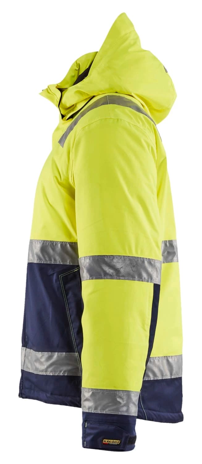 Blåkläder 4870 Winterjas High Vis - Geel - Maat XL thumbnail 3