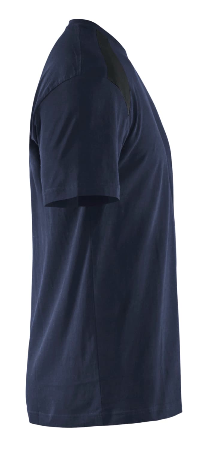 Blåkläder 337910428699XL T-shirt Bi-colour - Donker Marineblauw/zwart - XL thumbnail 4