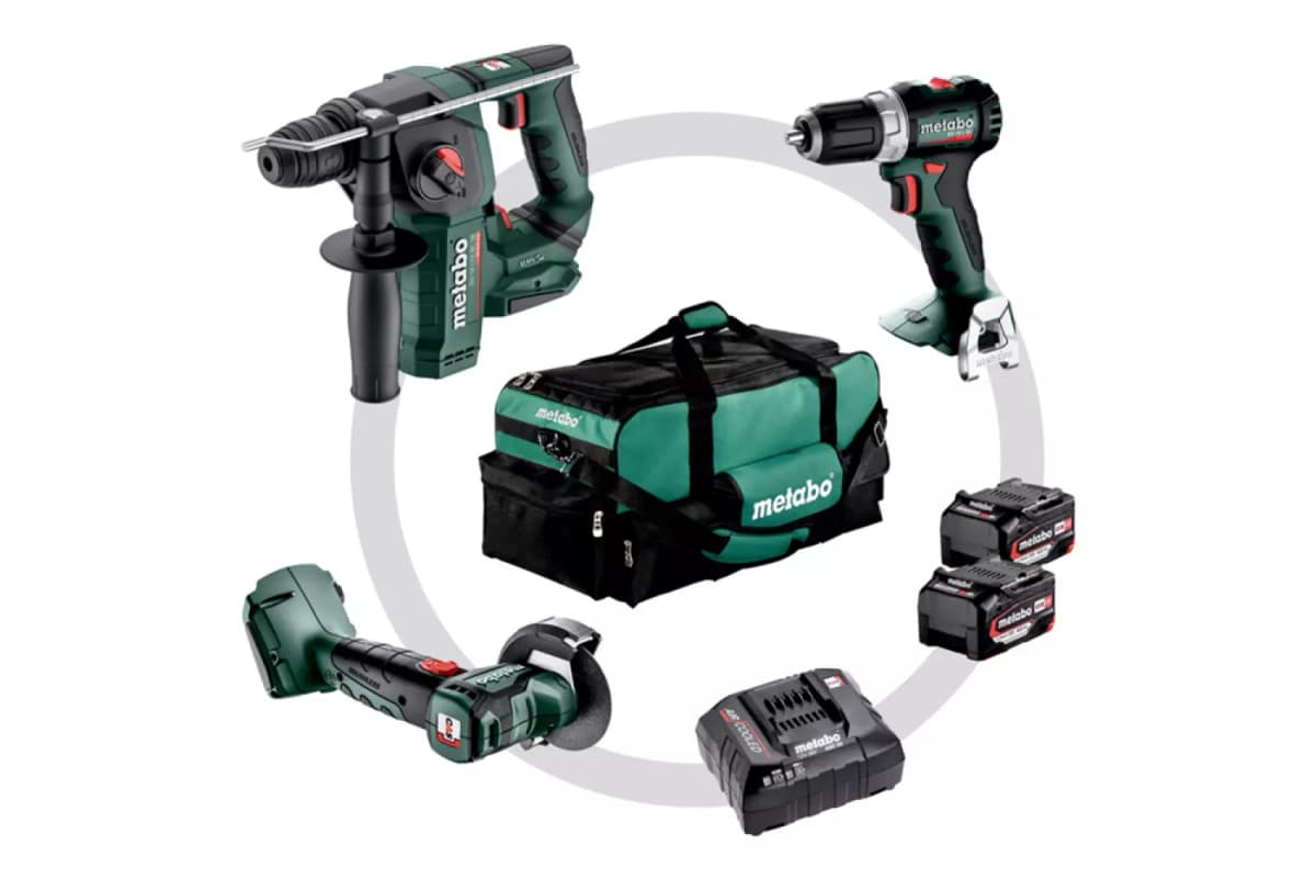Metabo Combo Set 3.1.1 18V Li-ion Accu 3-Delige Combiset (2x 4.0Ah Accu) In Tas