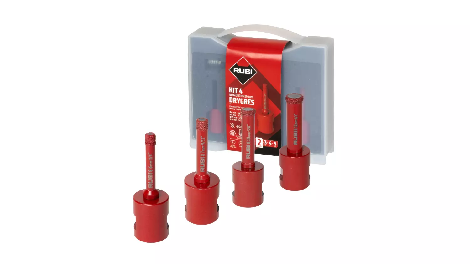 Rubi 51939 KIT MINI Drygres Premium - 6/8/10/12mm