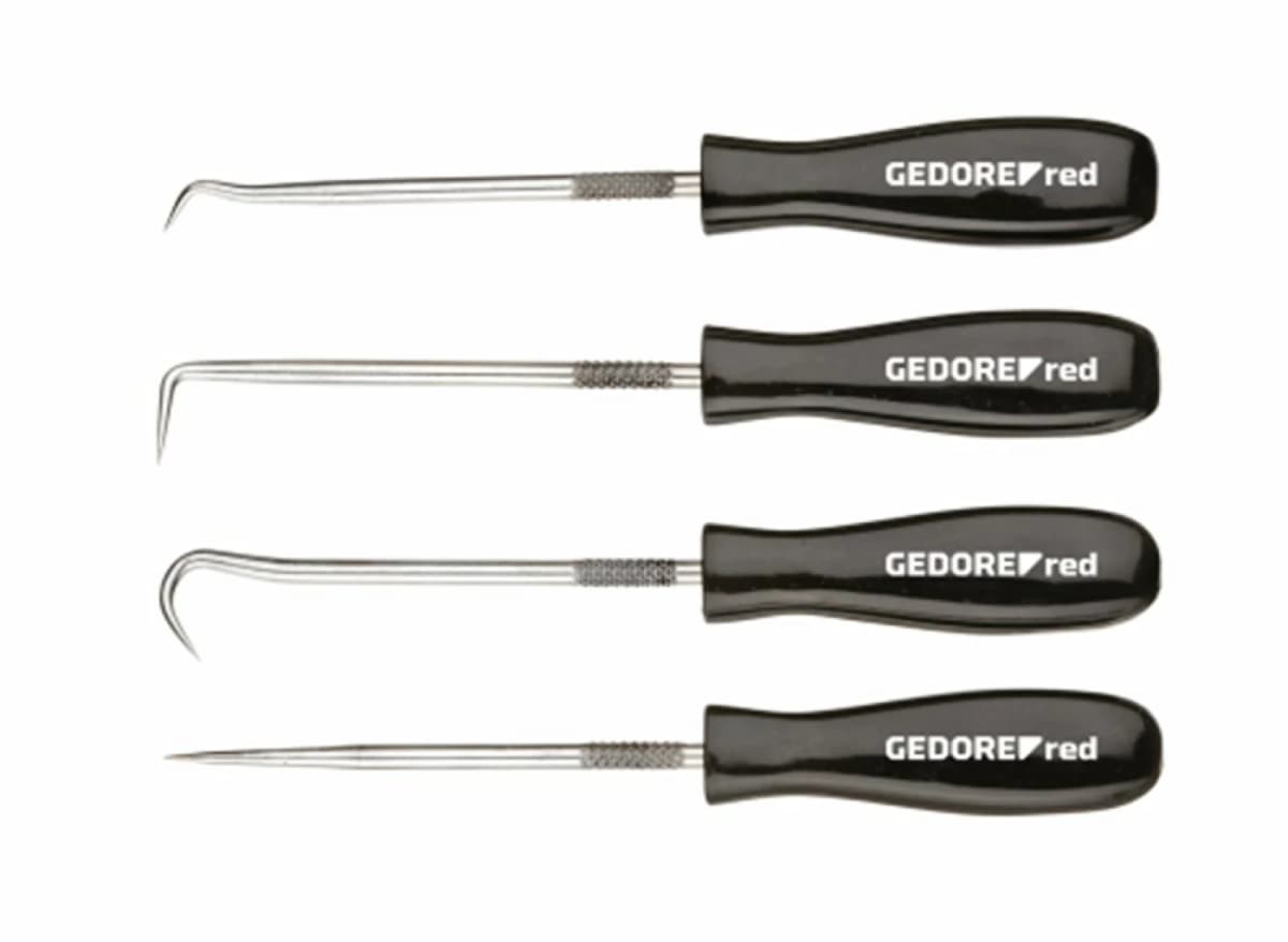 Gedore RED R19101001 4-delige Haakset Tbv O-ringmontage