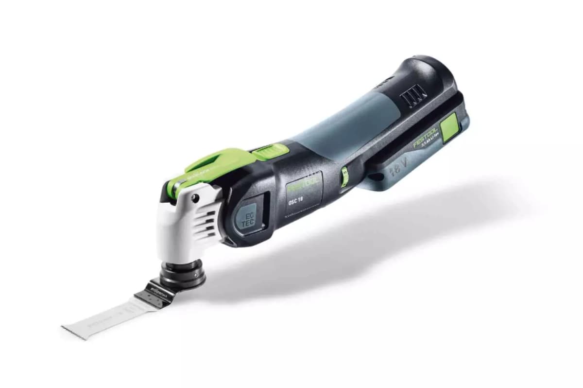 Festool VECTURO OSC 18 HPC4,0 EI-Plus 18V Li-Ion Accu Oscillerende Set (1x 4,0Ah) In Systainer - Koolborstelloos thumbnail 2