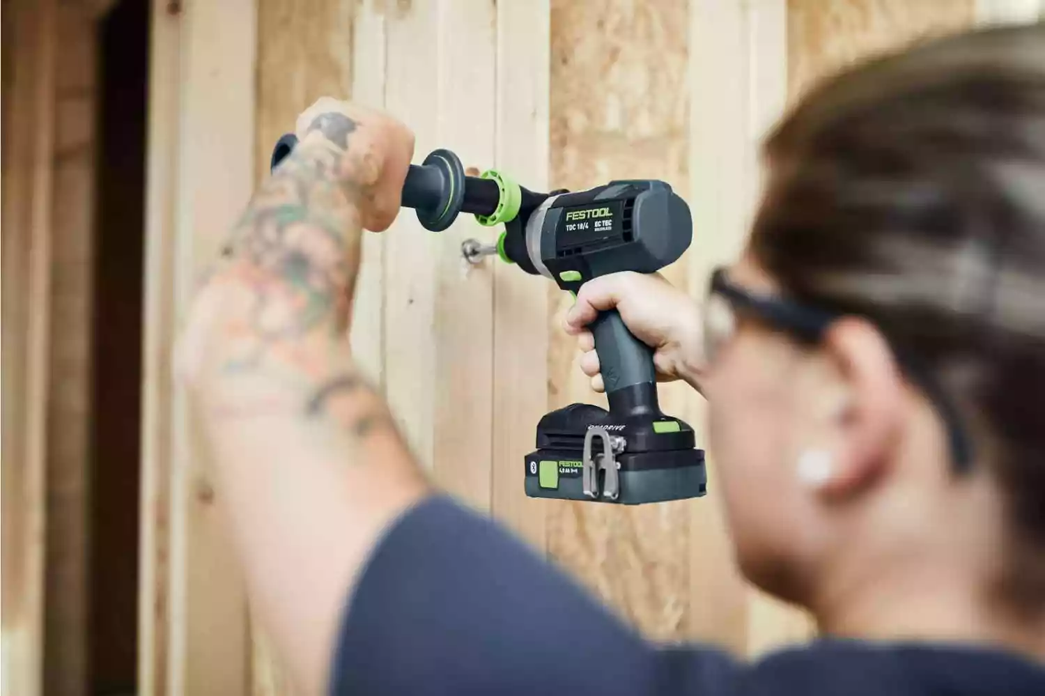 Festool TDC 18/4 5,0/4,0 I-Set 18V Li-Ion Accu Schroefboormachine Set (1x 4,0Ah&1x 5,0Ah) Incl. Boorkoppen In Systainer - 75Nm thumbnail 4