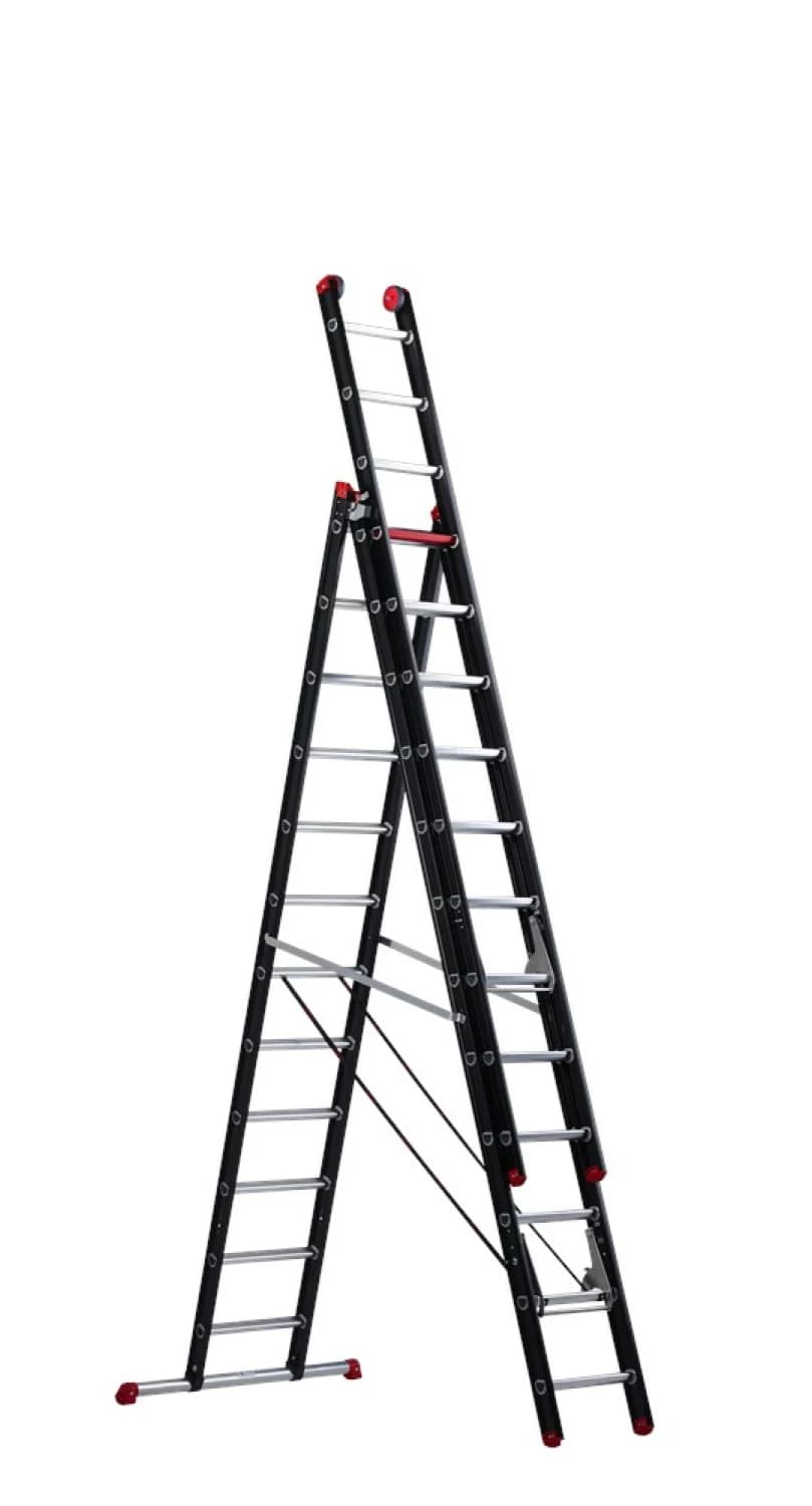 Altrex Mounter ZR 3083 Reformladder - Aluminium - 3 X 12 Sporten - 8,8m - Met Stabiliteitsbalk