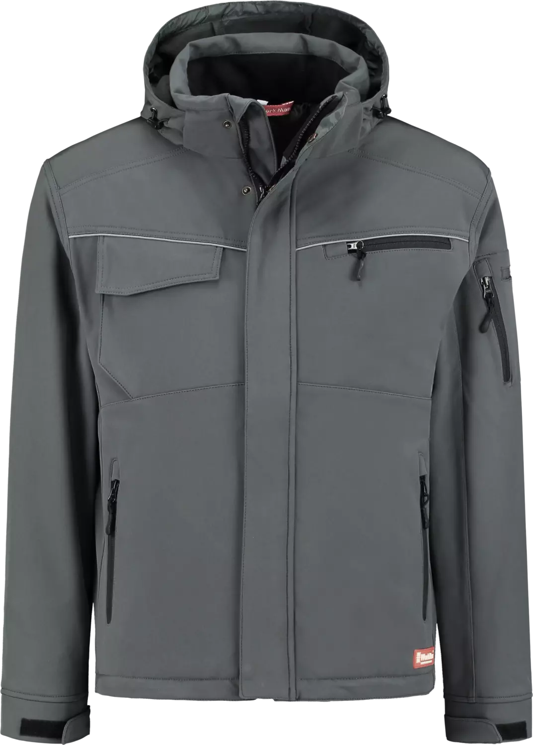 Workman 2537 Softshell Jacket Winter - Graphite - M thumbnail 3