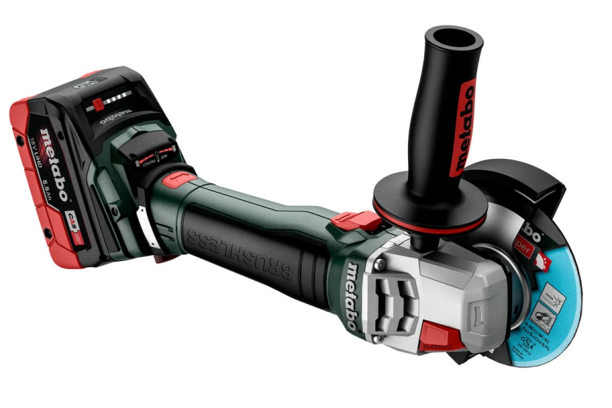 Metabo WB 18 LT BL 11-125 Quick 18V Accu Haakse Slijper Body In MetaBOX - 125 Mm thumbnail 2