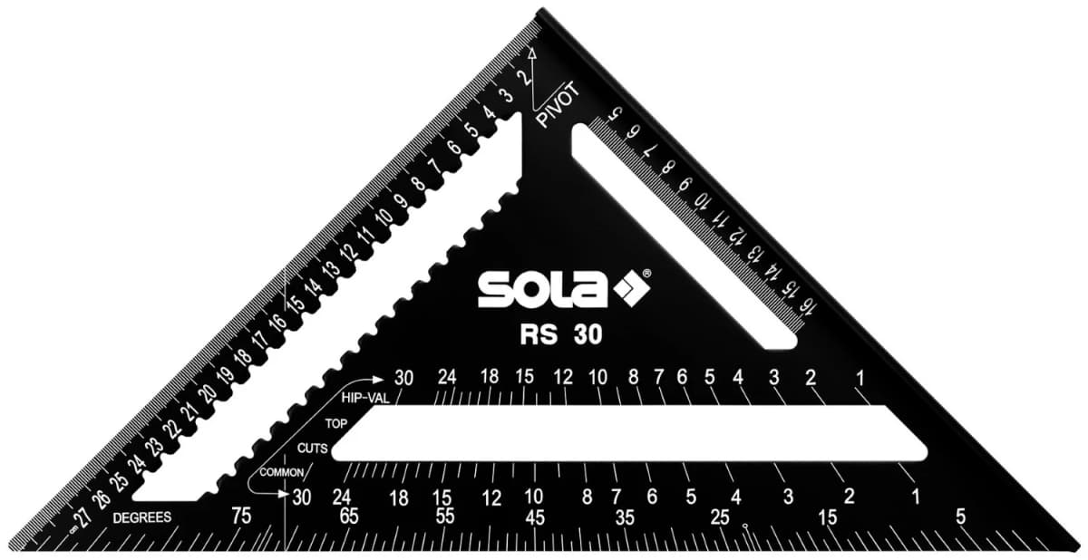 Sola RS 30 Meetdriehoek Metrisch - 30cm