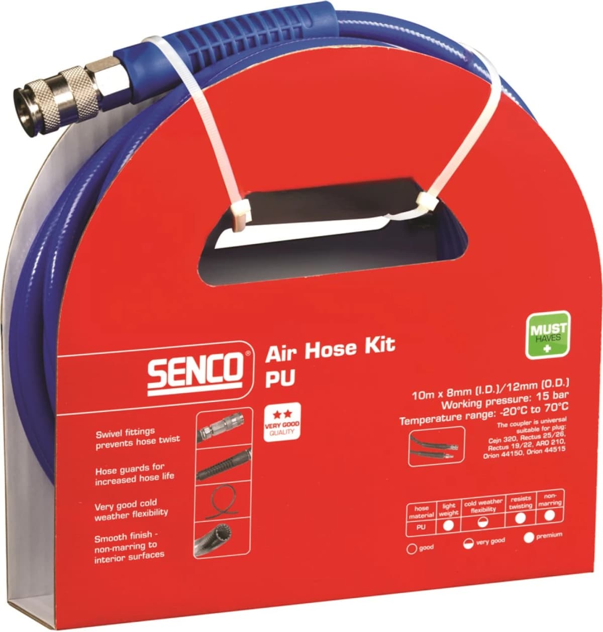 Senco 4000660 Luchtslang Kit Uni PU - 8,0mm X 10m