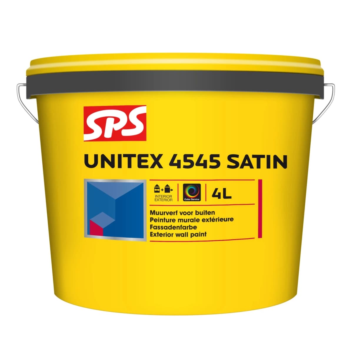 SPS Unitex 4545 Satin Muurverf - Op Kleur Gemengd - 4L