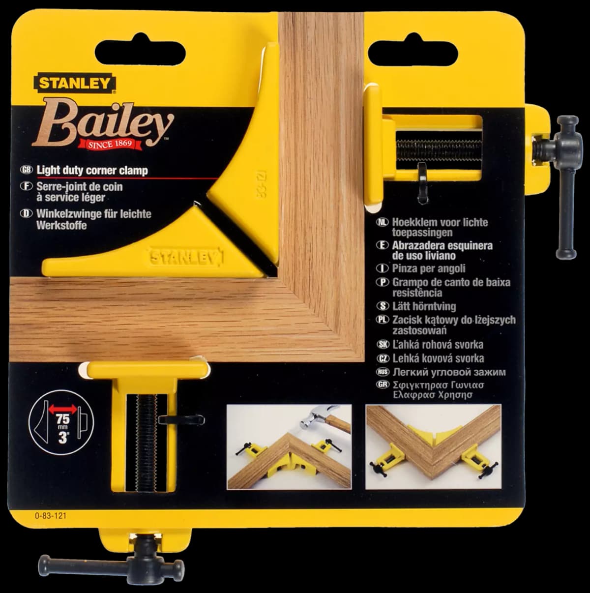 Stanley 0-83-121 Hoeklijmklem - 15 X 75mm thumbnail 2