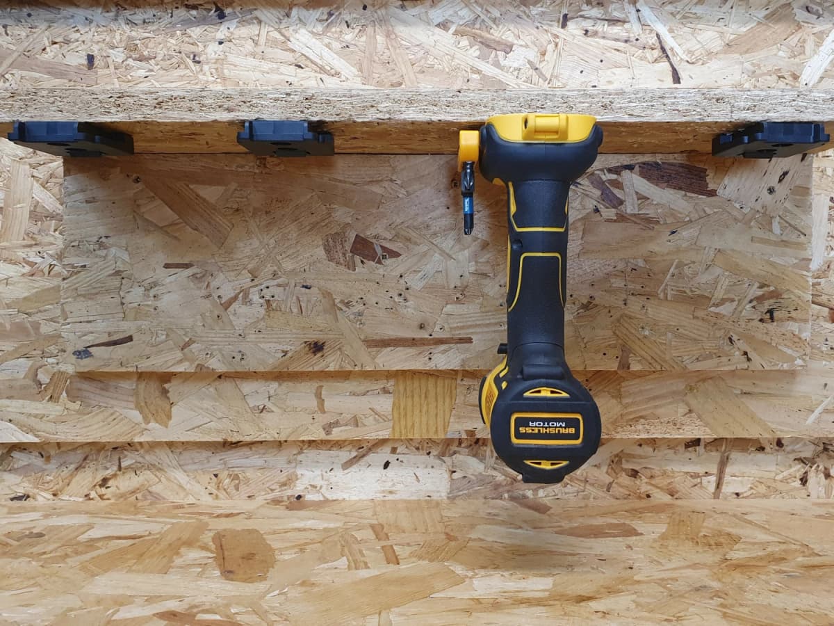 StealthMounts TM-DW18-BLK-4 Machinehouder Voor DeWALT XR - Zwart - 4-pack thumbnail 2