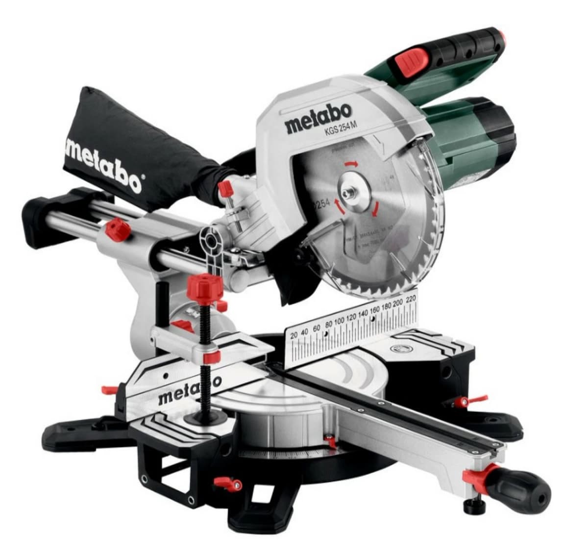 Metabo KGS 254 M Afkortzaag - 1800W - 254 X 30mm - Quick Hendel - Met Onderstel KSU 251 thumbnail 2