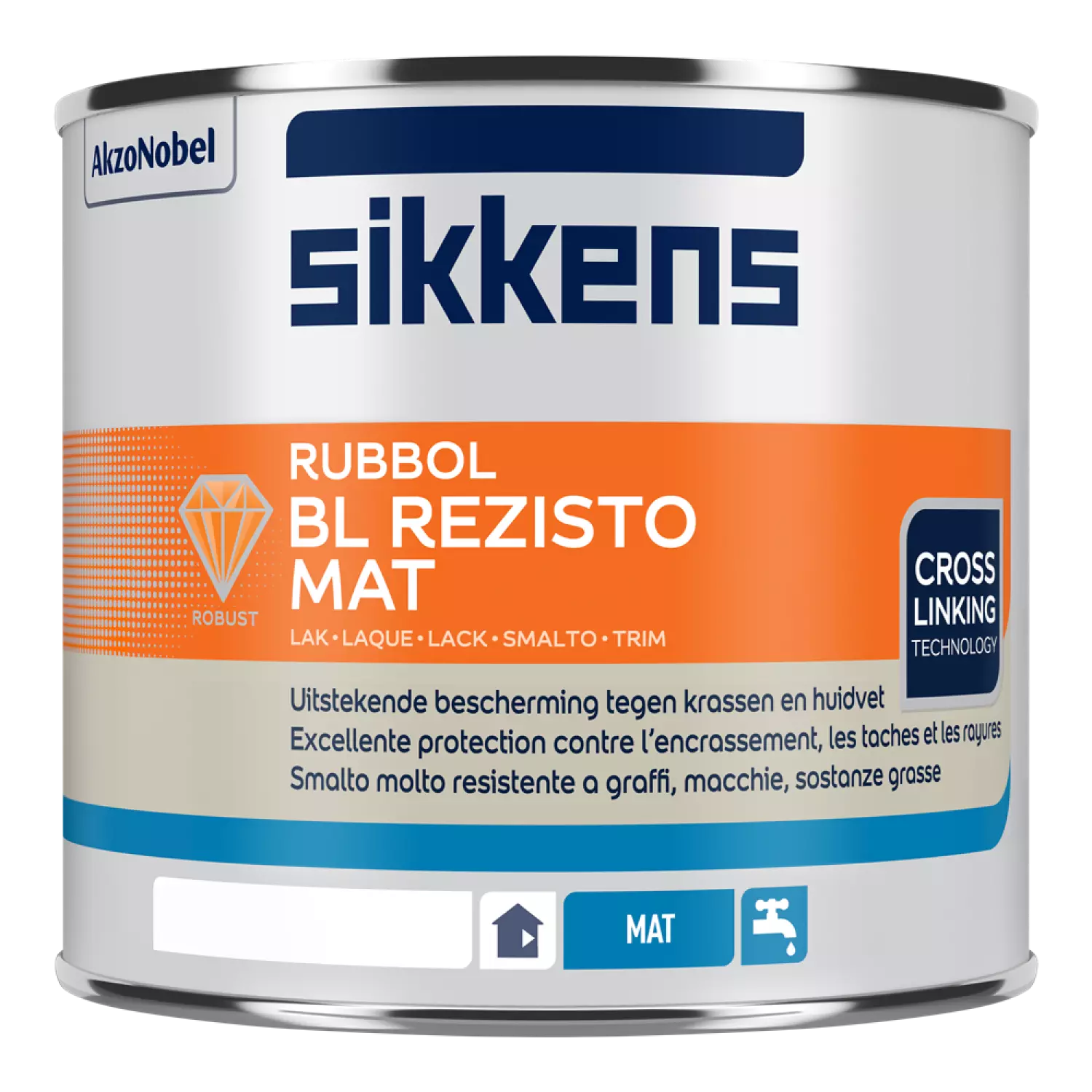 Sikkens Rubbol BL Rezisto Mat - Op Kleur Gemengd - 0,5 L