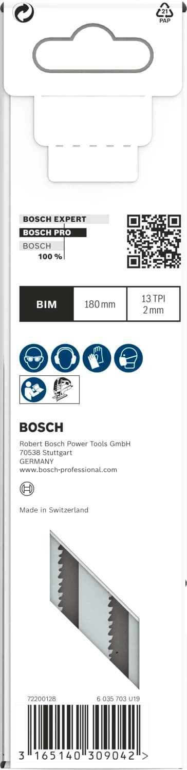 Bosch 2608636335 / T 718 BF BiM Decoupeerzaagblad Flexible - Sandwich Materiaal (3st) thumbnail 3