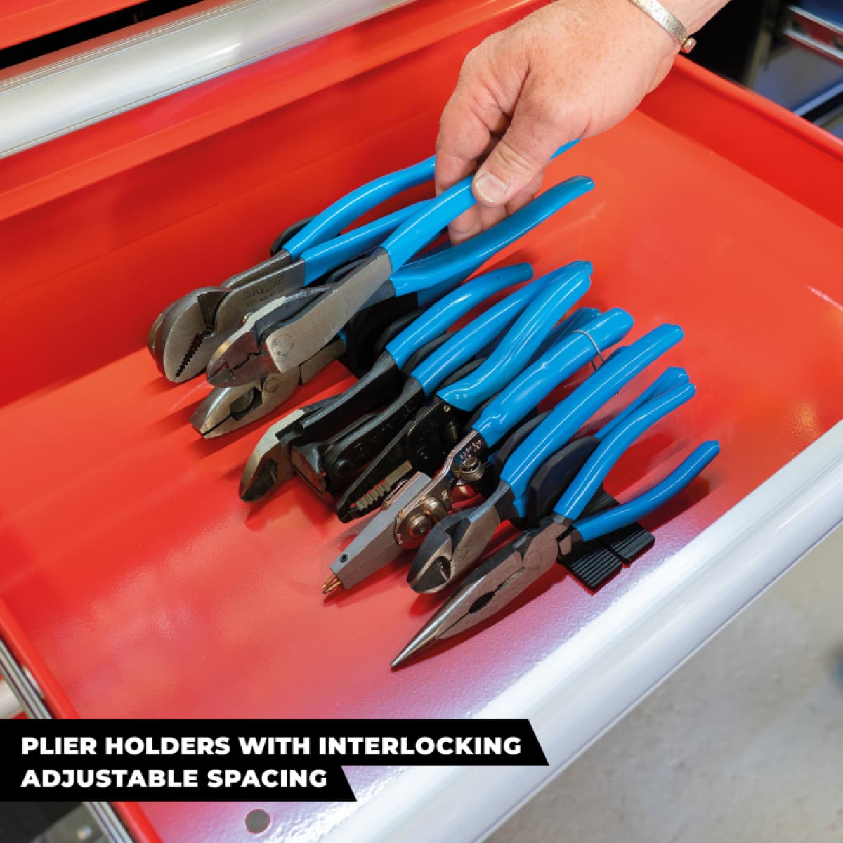 StealthMounts DHSP-PL-10 Drawer Hive Tangenhouder Voor Ladekast - Zwart - 10 Stuks thumbnail 2