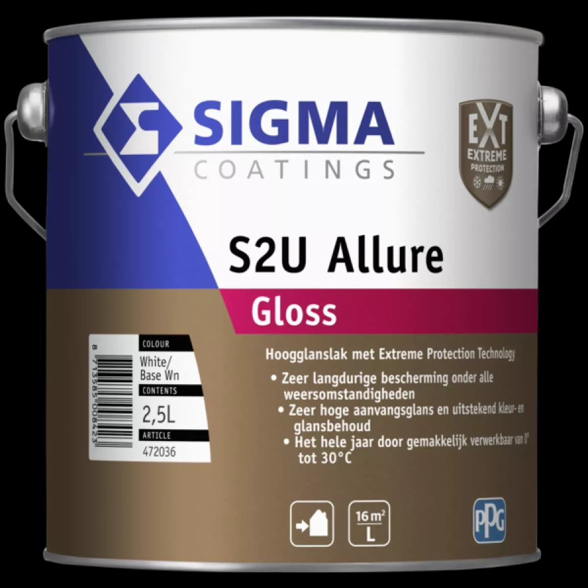 Sigma S2U Allure Gloss - Op Kleur Gemengd - 2,5L - Lak