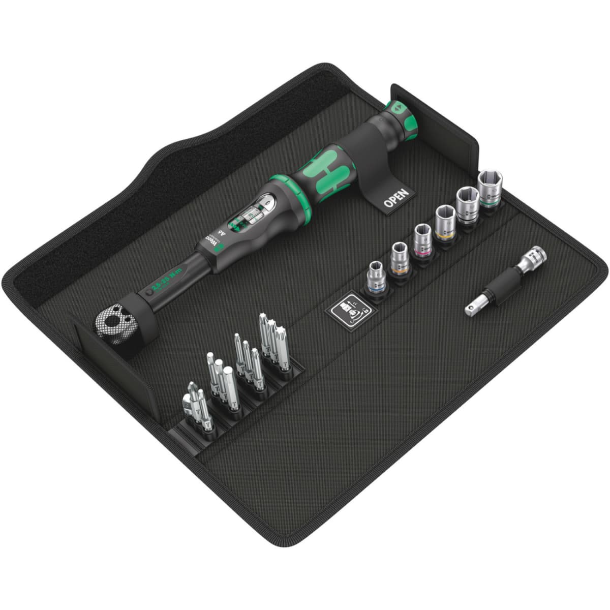 Wera 05130110001 Click-Torque A 6 Set 1 20-delige Klikdraaimomentsleutel Set In Etui - 2,5-25 Nm