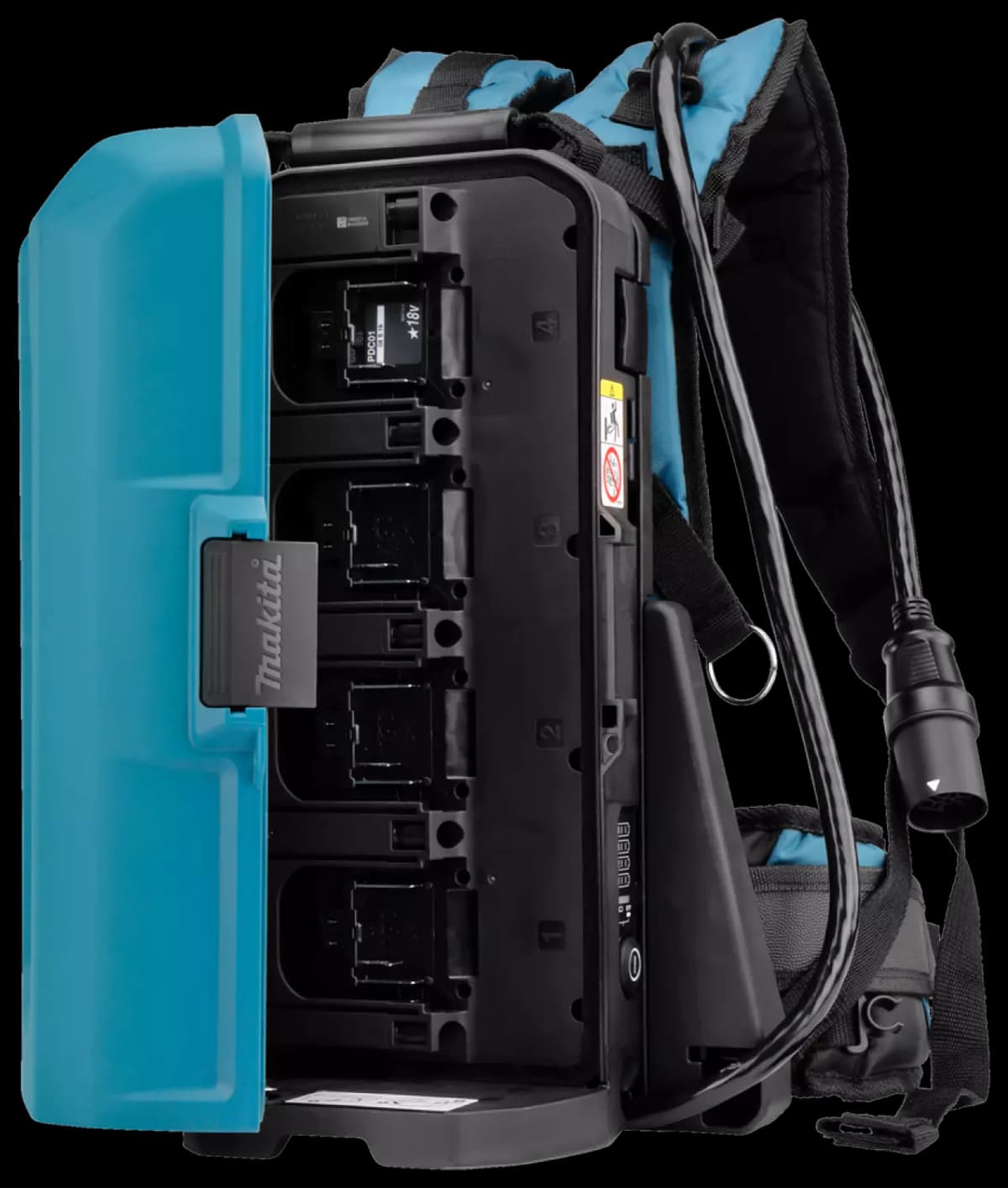 Makita 191A64-2 LXT 18V Ruggedragen Accustation PDC01 Met 2x18V Adapter thumbnail 4