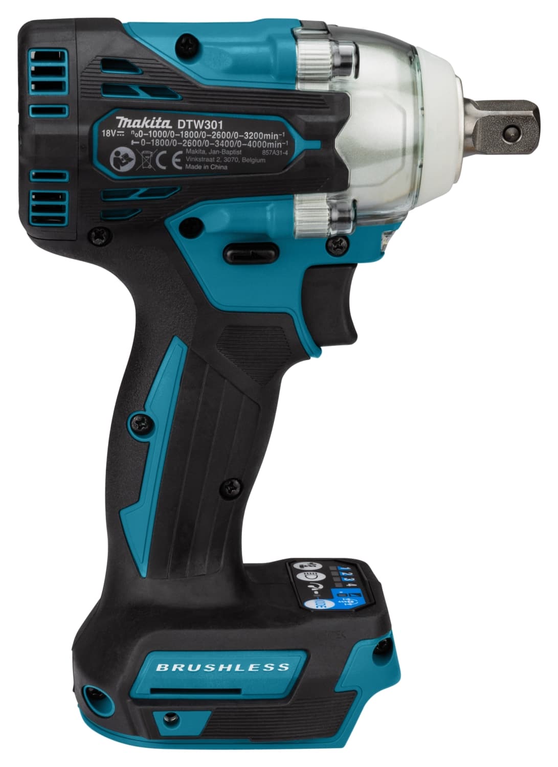 Makita DTW301ZJ 18V Li-ion Accu Slagmoersleutel Body In Mbox - Borgpen - 330Nm - 1/2" thumbnail 4