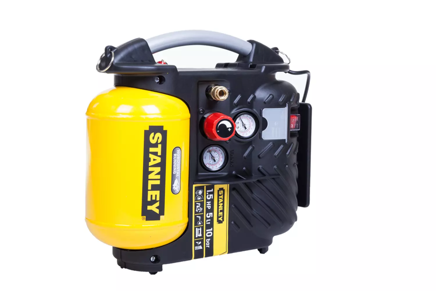 Stanley 8215250STN596 Compressor - DN200/10/5 - Olievrij - 10bar - 1100W thumbnail 2