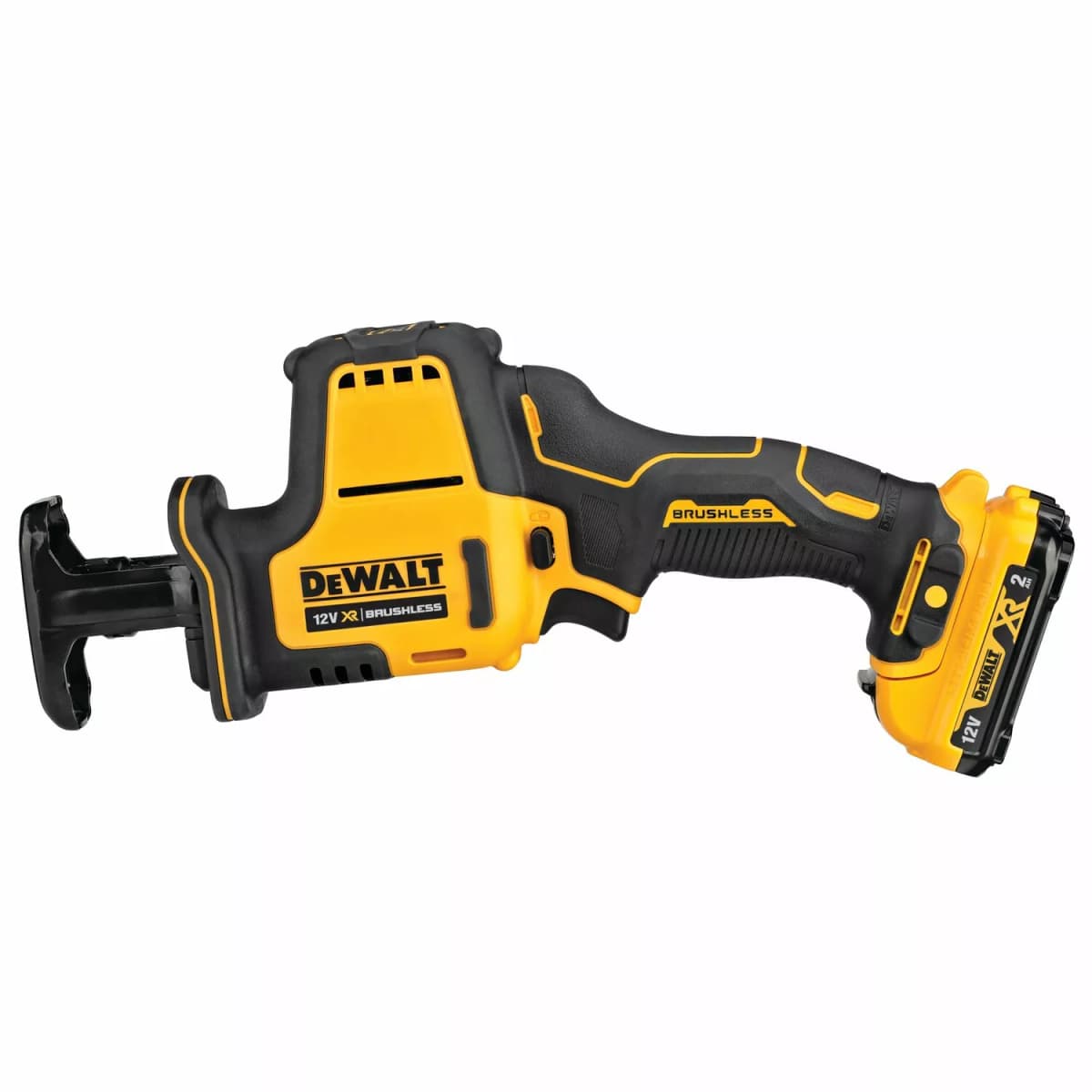 DeWALT DCS312D2-QW 12V Li-ion XR Accu Compacte Reciprozaag Set (2x 2.0Ah) In TSTAK - Koolborstelloos thumbnail 3