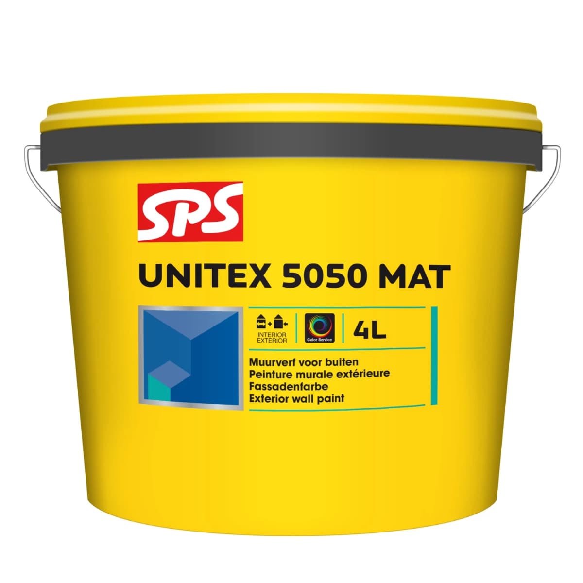 SPS Unitex 5050 Mat Muurverf - Op Kleur Gemengd - 4L