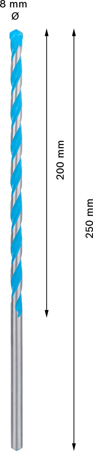 Bosch 2608901484 EXPERT Universeelboor CYL-9 MultiConstruction - 8x200x250mm thumbnail 4