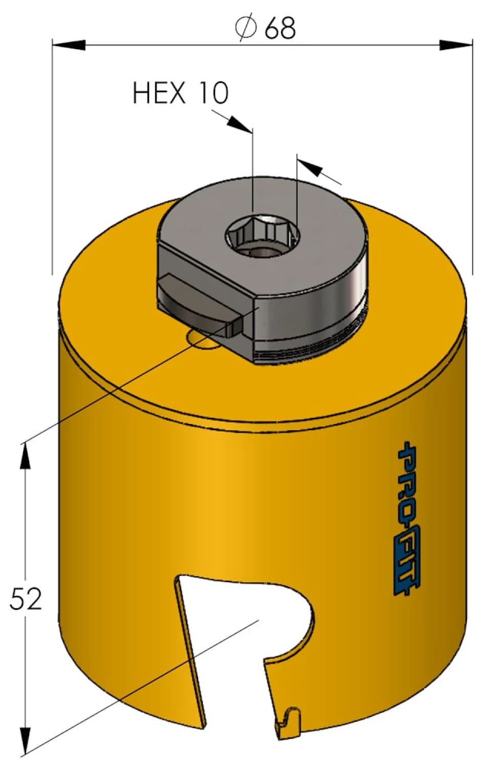 ProFit 09081068 Multi Purpose Gatzaag Incl. Adapter - 68mm thumbnail 2