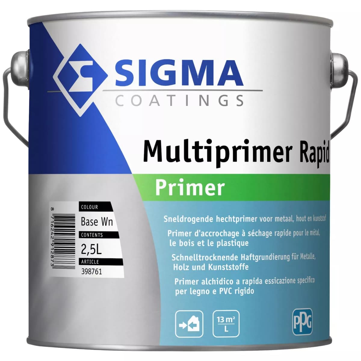 Sigma Multiprimer Rapid - Op Kleur Gemengd - 2,5 L