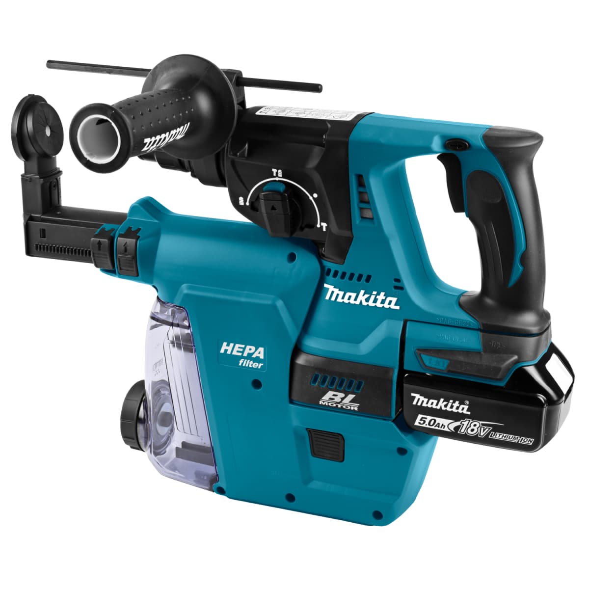 Makita DLX3106TW1 3-delige Combiset (2x 5.0Ah Accu) In Tas thumbnail 3