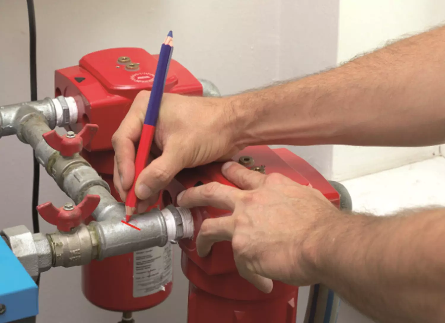 Pica PI559-10 Classic Dubbel Potlood - 175mm - Rood/Blauw (10st.) thumbnail 4