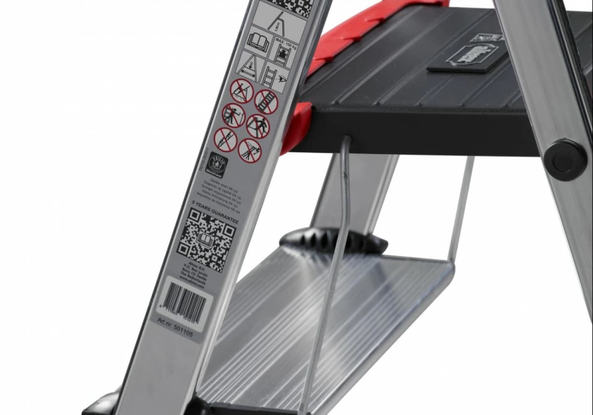 Altrex Double Decker Huishoudtrap - Aluminium - 7 Treden - Max. Werkhoogte 3,45m thumbnail 4