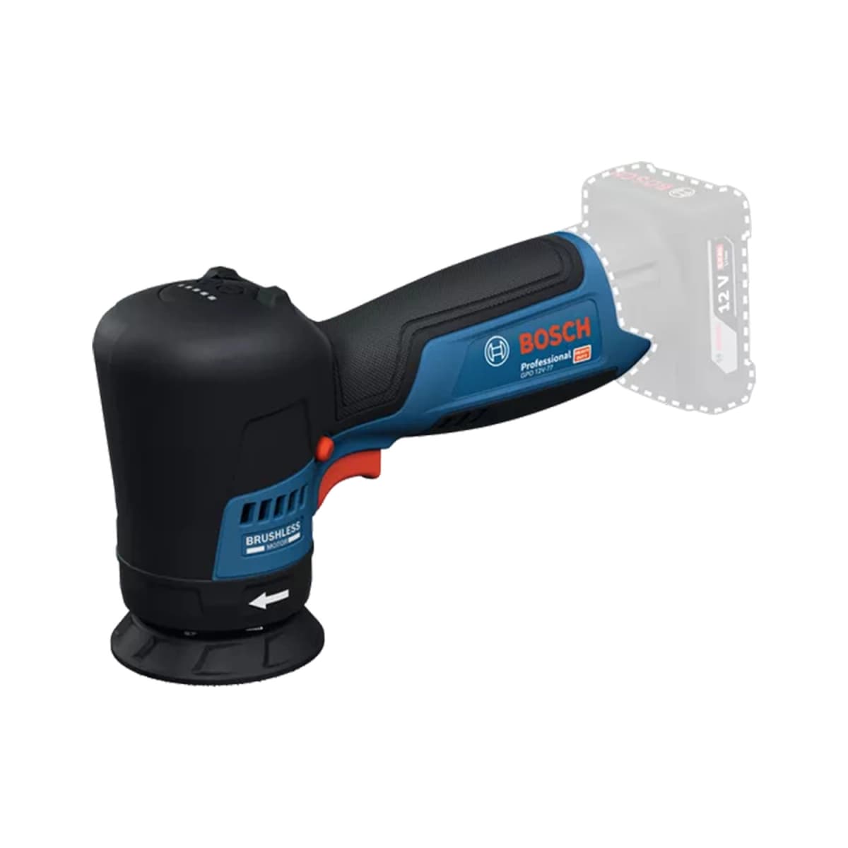 Bosch GPO 12V-77 12V Accu Polijstmachine - 77mm thumbnail 2