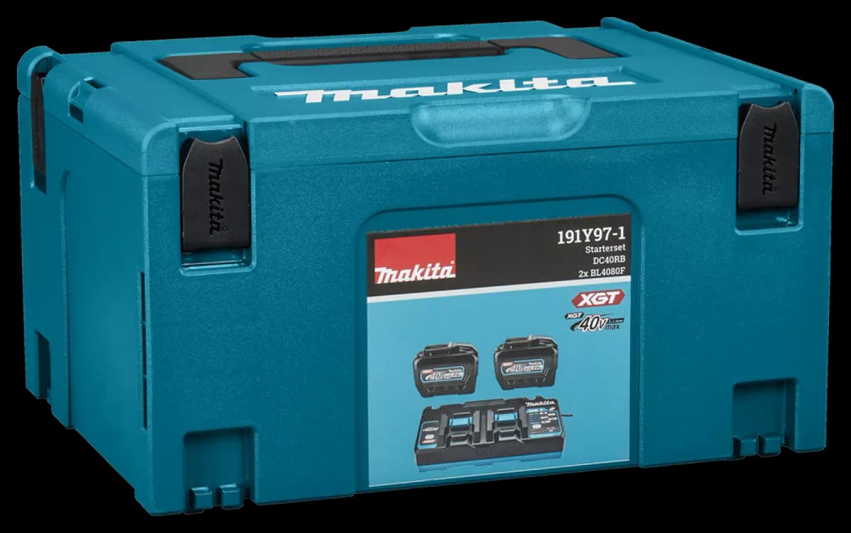 Makita 191Y97-1 40v XGT Li-ion Accu Starterset (2x 8.0Ah) + Duolader In Mbox thumbnail 3