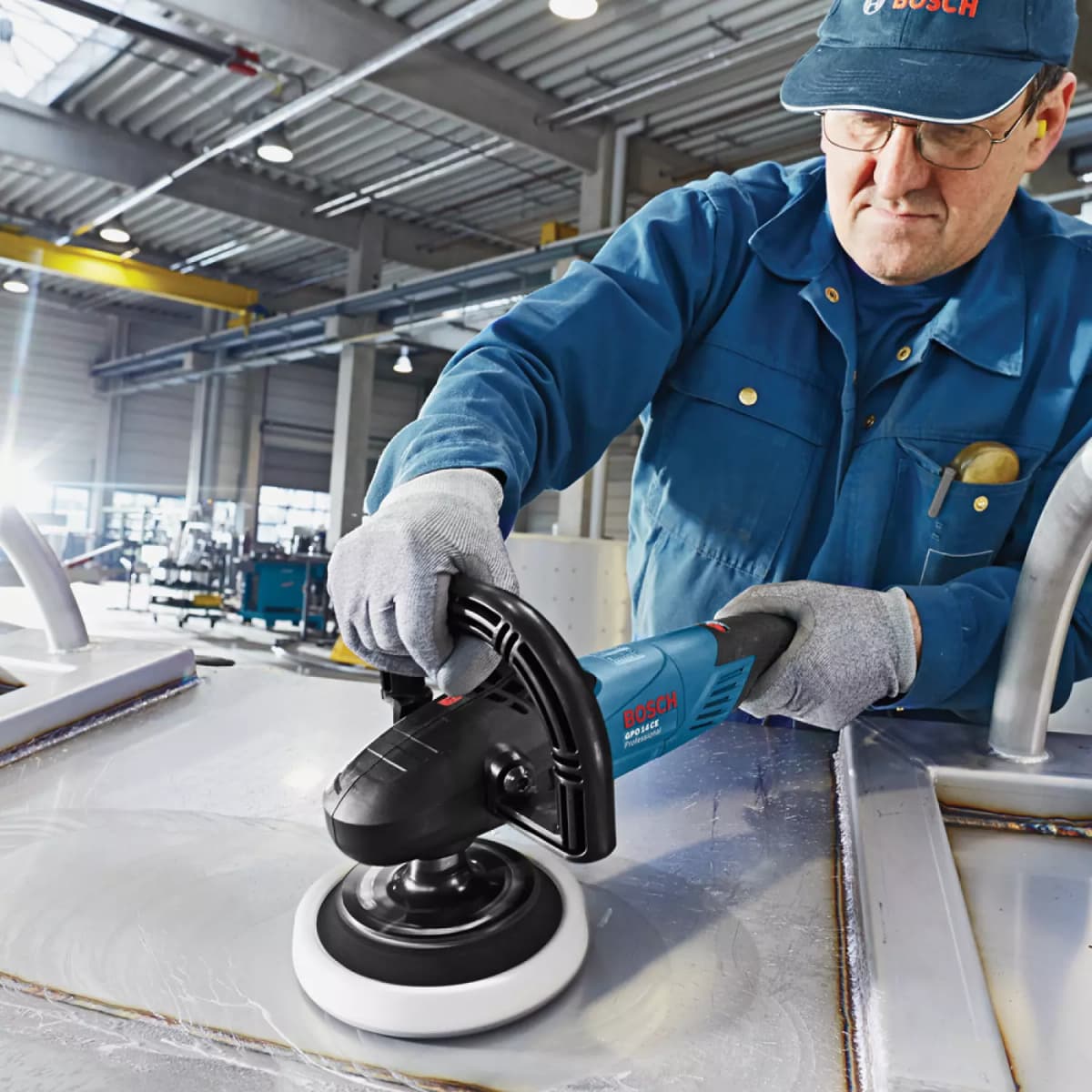 Bosch GPO 14 CE Polijstmachine - 1400W - 180mm - Variabel thumbnail 2