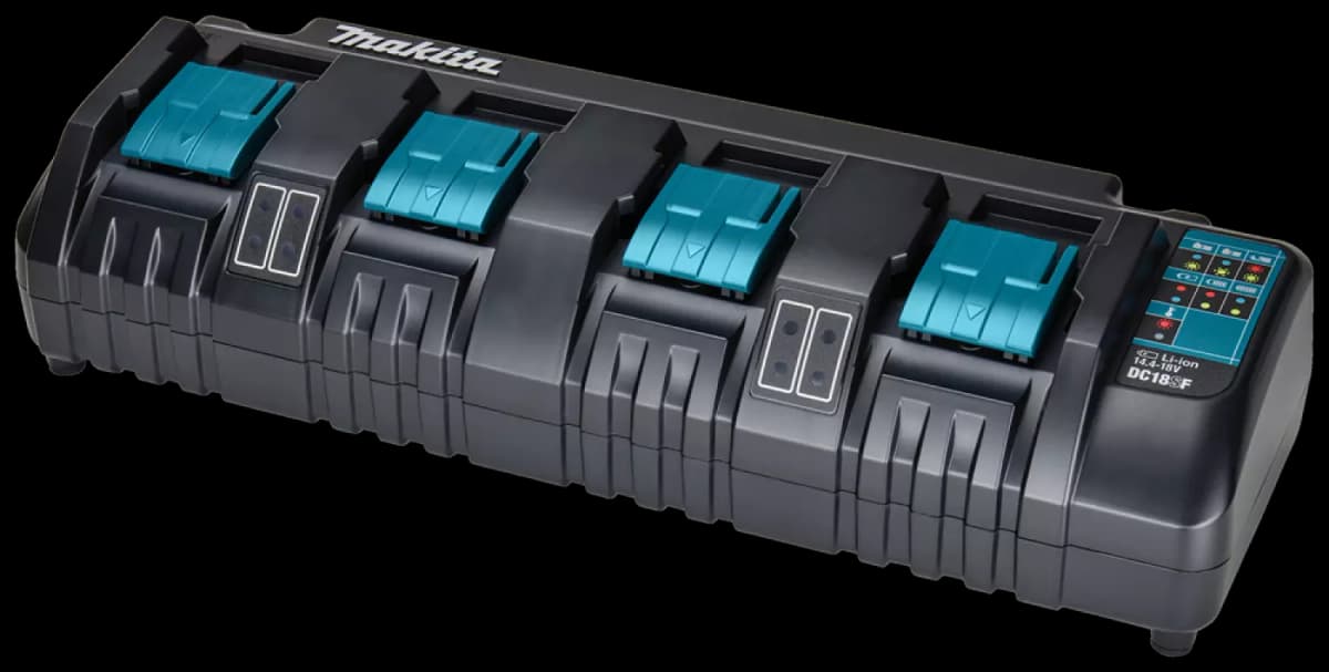 Makita DC18SF 14.4V - 18V Li-Ion Accu Multilader - 4 Accu's thumbnail 2