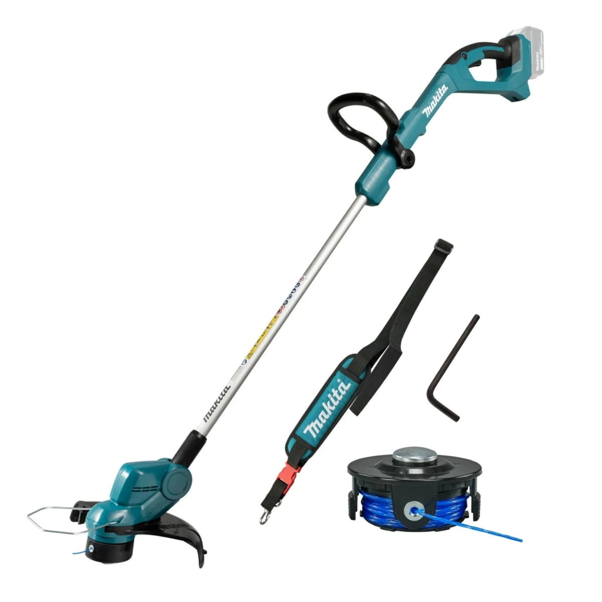 Makita DUR193Z LXT 18V Li-Ion Accu Grastrimmer Body - 260mm - Maait/trimt Netjes De Randen Van Het Gras - Eenvoudig In Hoogte Verstelbaar