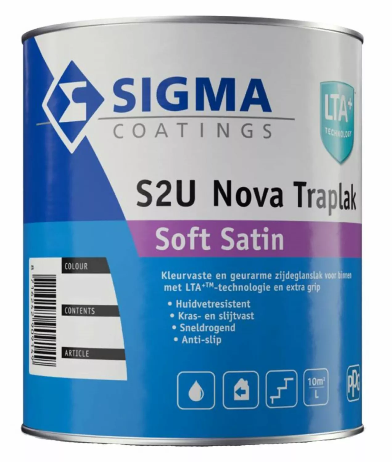 Sigma S2U Nova Traplak Soft Satin - Op Kleur Gemengd - 0,5L - Lak