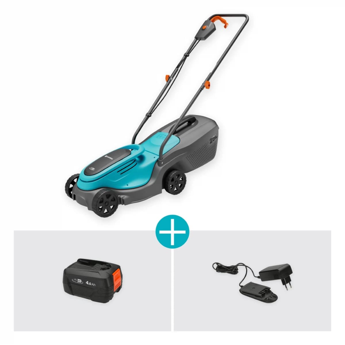 Gardena PowerMax 32/18V P4A Accu Grasmaaier Set (1x 4,0Ah) - 32cm thumbnail 3