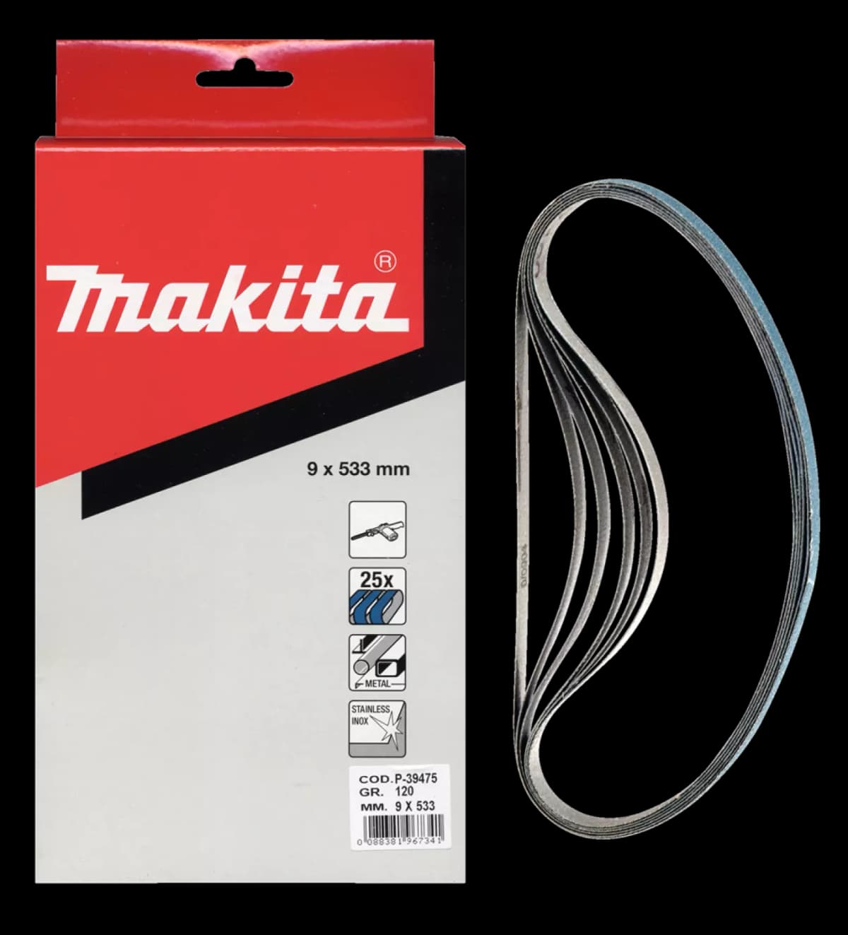 Makita P-39431 Schuurband K40 533x9 Blue thumbnail 2