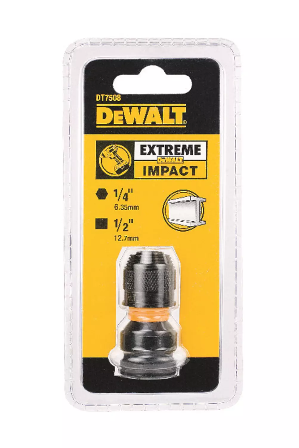 DeWALT DT7508 1/2"Naar Bit Adapter thumbnail 2