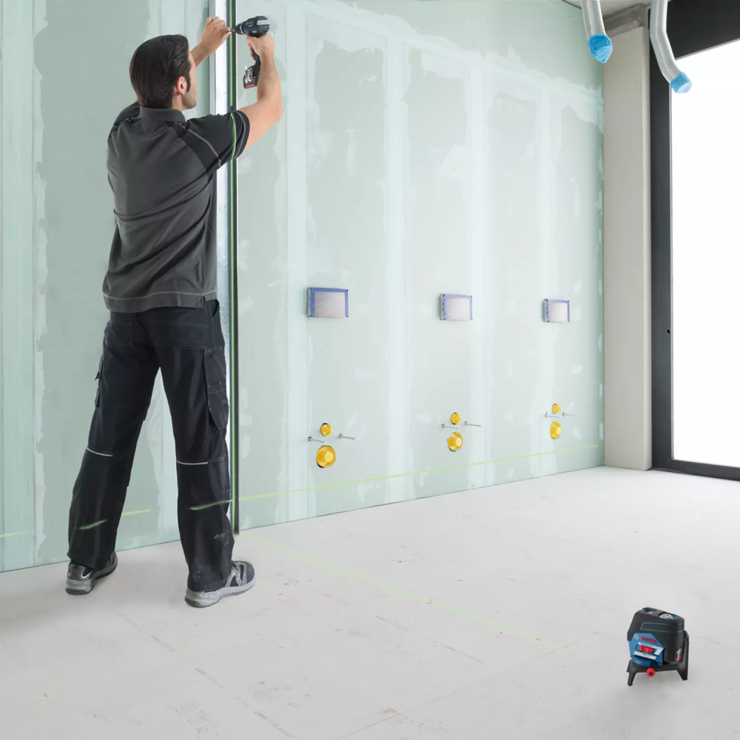 Bosch GCL 2-50 CG 12V Li-Ion Accu Kruislijnlaser (1x 2,0Ah Accu) Set In L-Boxx - 20m thumbnail 4