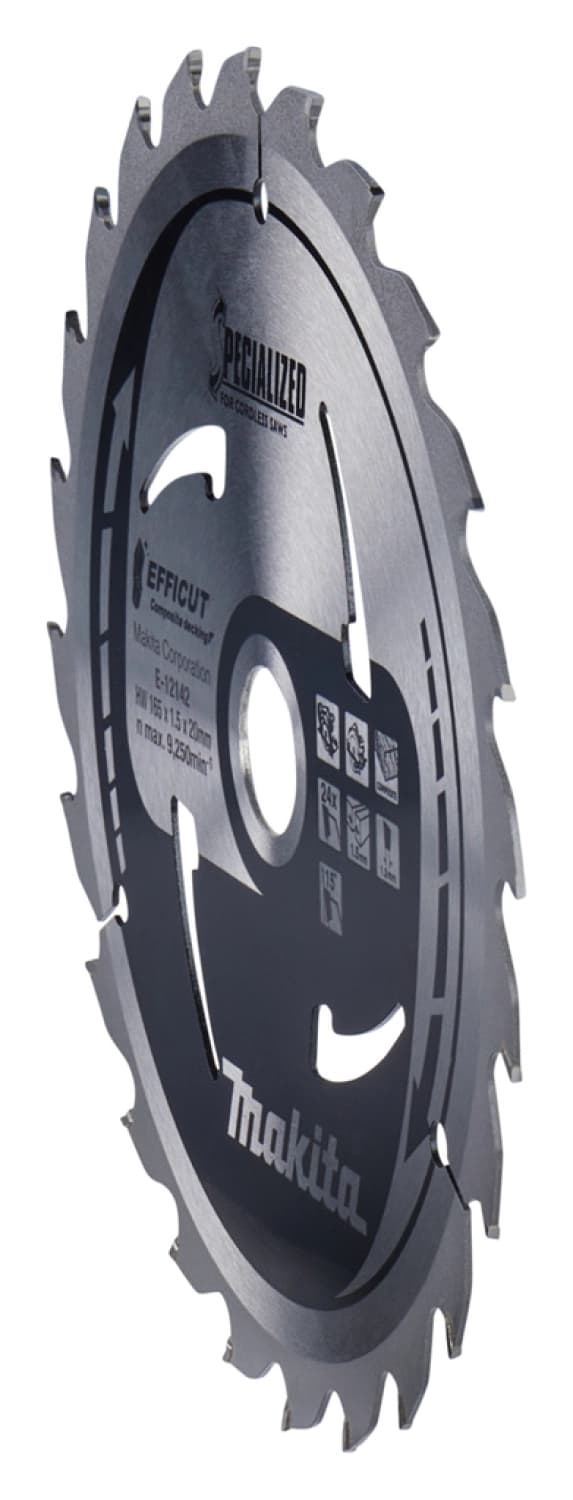 Makita E-12142 Efficut Cirkelzaagblad WPC - 165x20x1,5mm 24T thumbnail 3