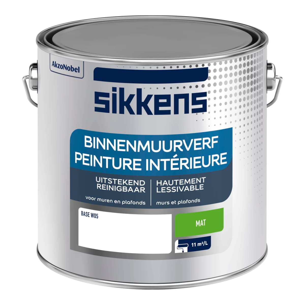 Sikkens Binnen Muurverf Mat - Op Kleur Gemengd - 2,5L