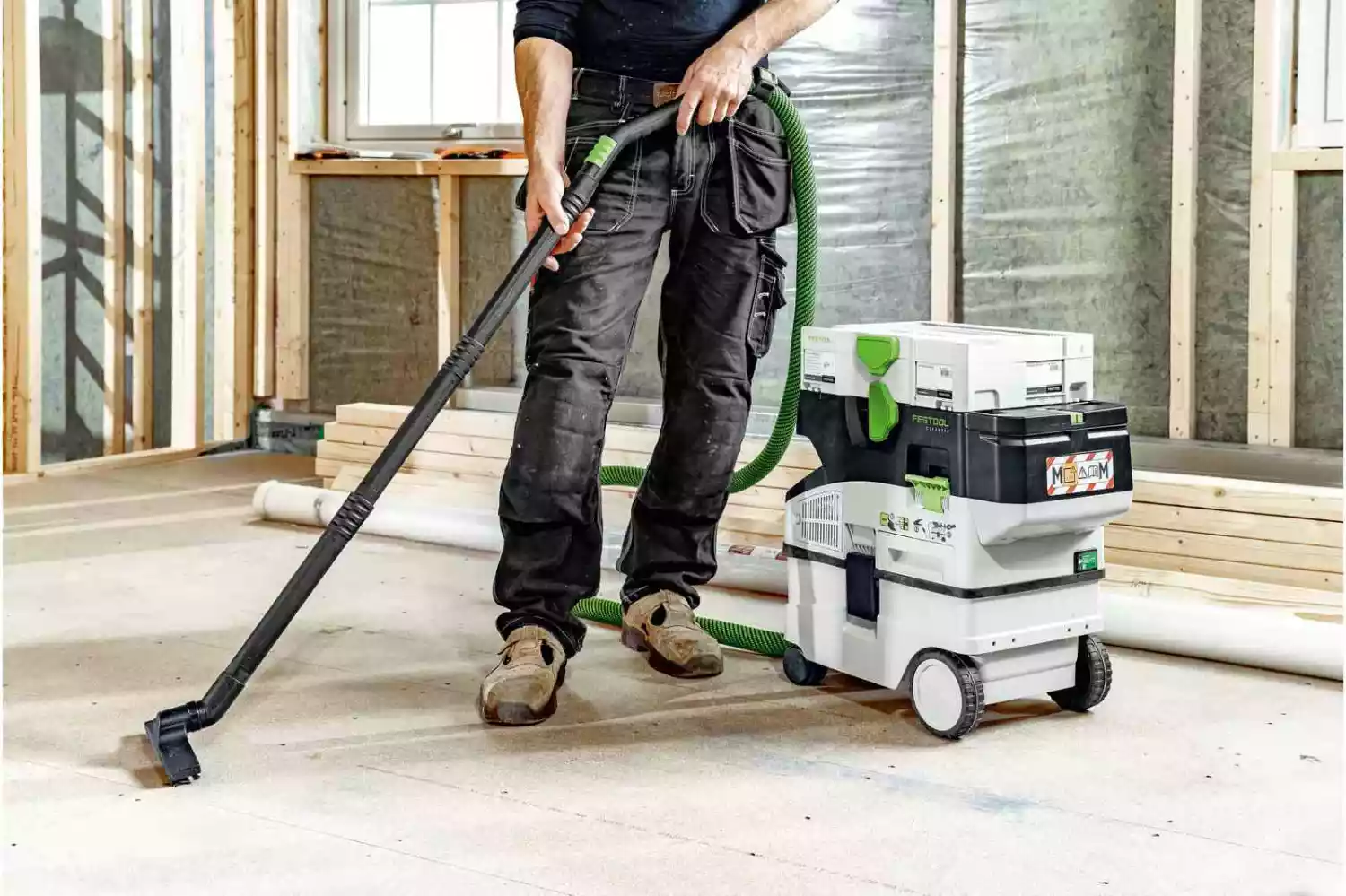 Festool CTLC MINI I-Basic 36V (2x18V) Li-Ion Accu Stofzuiger Body - 3100l/min thumbnail 4