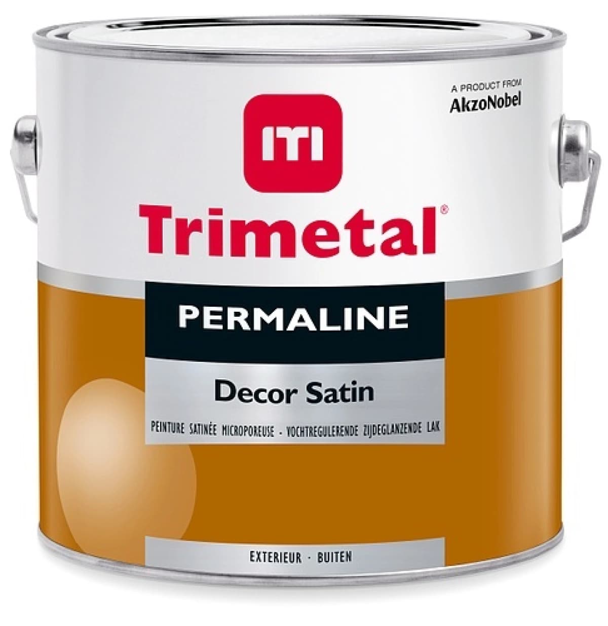 Trimetal Permaline Decor Satin - 100% Wit - 2,5L